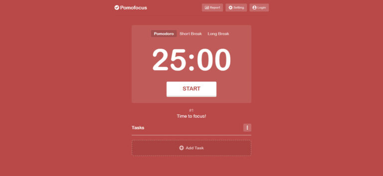 免費番茄鐘工具-Pomofocus，免註冊、有代辦清單、頁籤顯示時間-2