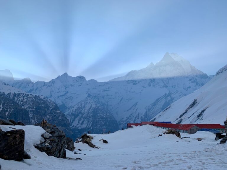 尼泊爾ABC+Poon Hill九日健行(安娜普納基地營)：Day8踩著濕掉的登山鞋看日出(5)